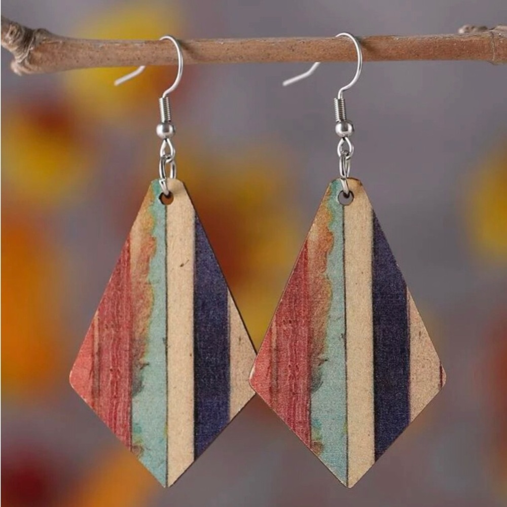 Triangle drop earrings